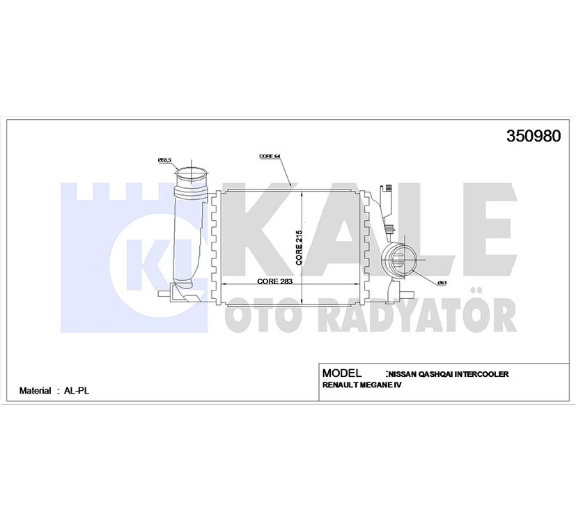 Nissan Qashqai Intercooler 2014-